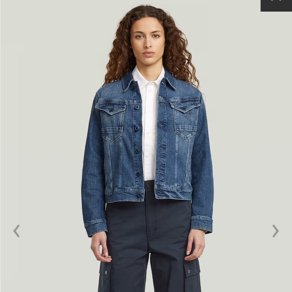 NWT G Star Raw Denim Jean Jacket Arc 3D faded santorini women’s small blue slim